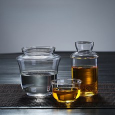 日式玻璃溫酒器 適用於清酒、黃酒、米酒加熱, 白色,2杯, 1個