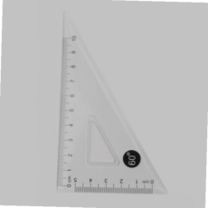 수학용도구 제도용 투명 삼각자 수학용 사무용 도구, 본상품