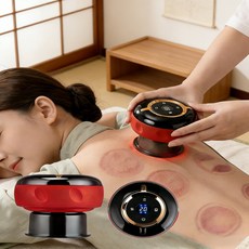 LCD 디스플레이 12단 자동 전동 부항기 (KC인증 가정용), 파란색, LG-D23