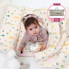 베베로시 [프리미엄] 사계절 리버시블 어린이집 낮잠이불세트 일체형 순면+풍기인견+3D에어매쉬, D.댕댕이