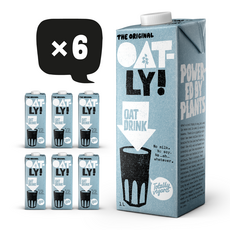 오틀리 귀리음료 오리지널, 6개, 1L