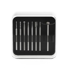 DAVIDUNION D365 究極電動雕刻刀 電鑽 電動鑽頭 手鑽 模型改造 鑽孔機 雕刻刀 鋼普拉, M3001基本配件組 - 8 件式