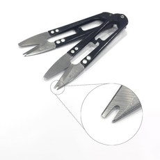 구오빌 쪽가위 겸 실뜯개 2in1 고탄소강 실밥 제거 수선 필수템 1+1 블랙, 2개