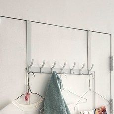 제이토리 무타공 문행거 방문 도어 행거 문걸이 후크, 화이트_14구, 1개