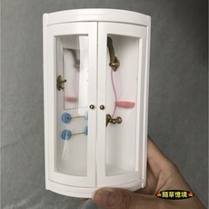 隨草憶境 迷你仿真淋浴室 1:12微縮模型 乾溼分離浴室, 1個, 一組入（全套，★促銷★）