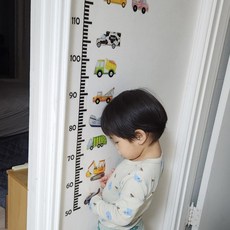 어린이 자동차 키재기스티커, 단품