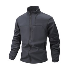 男士純色立領夾克運動套裝 中青年休閑大碼外套