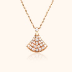 CELIE KALIRA 18K 도금 화이트 자개 드레스 펜던트 목걸이 여성용 데일리 쇄골 체인