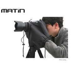 MATIN 韓國製 雙手相機雨衣 相機隔音罩 單眼相機防寒罩 單眼相機防雨罩 相機防水套 單眼相機防水罩 單反防風罩 M-6398, 1個