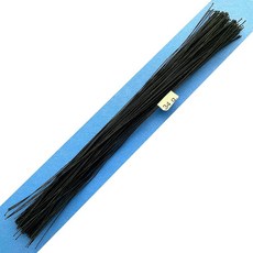 W OF S A SCOTT CLARK WOOLLEY 34게이지 블랙 면 꽃무늬 와이어 - 번들 당 39.6m(130피트) 길이 30.5cm(12인치) 305916 8971702, 34게이지 블랙 면 꽃무늬 와이어 - 번들 당 39.6