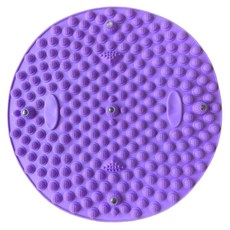 발이 시원한 원형 자석 지압 발매트, 1개, 퍼플