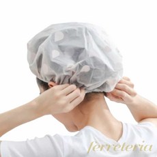 옥이드림 방수 샤워캡 목욕머리캡 샤워헤어캡 목욕머리망, 1-비닐헤어캡-블루, 1개