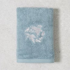 전통 자수 세면 타월 수건 40 X 80 cm 케이팝데몬헌터스 외국인 선물, 4개, 민트