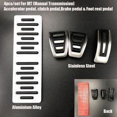 포르쉐 마칸 액셀 브레이크 풋 레스트 페달 패드 플레이트 자동차, 5. Style 4 MT 4pcs, 기본
