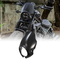 무광 블랙 페어링 헤드라이트 윈드실드 커버, 1. Matte Black, 기본