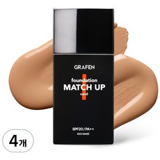GRAFEN 男士粉底液 40ml, 23 Sand, 4瓶