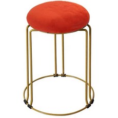 화장대 의자 거실 북유럽, 오렌지 벨벳