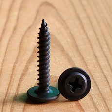 스틸하우스 외날 흑색 4.2x16 직결 나사 피스 대와샤 태핑 스크류 냄비와샤 머리대, 1-4 스틸하우스 양날백색, 4.2x13mm-45개, 1개