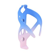 自行車水壺架 免打孔可調節漸變大容量運動水壺架, 新款藍粉, 1個