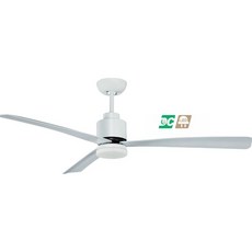 穩帝士 52吋 DC直流變頻吊扇燈 3D葉片 遙控 LED 16瓦, 平光黑,白光
