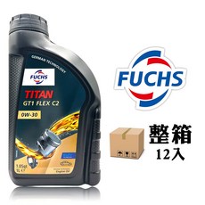 FUCHS 福斯 TITAN GT1 FLEX C2 0W-30 引擎機油 1L - 德國技術 提升燃油效率, 12個
