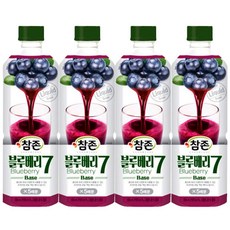 참존 블루베리7 원액 농축액 음료베이스, 4개, 835ml