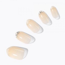 데싱디바 주말할인웨딩 네일 1위 매직프레스 웨딩 링 롱 오발 네일팁, (MDA4S073LG) 웨딩 링