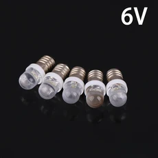 작업등led E10 LED 전구 E10 DC 3V 6V 12V 24V 계기 전구 구식 손전등 토치 DIY 작업 미니 라이트 5 개