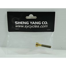 SYB 鈦螺絲 SYB 鍛造鈦螺絲 上管梅花螺絲 尺寸:30mm 實測重量:4.6g 金色 1支入, 1個, 上管梅花螺絲-金色*1支