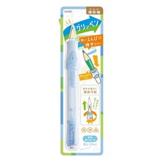 SONIC グリッペン 鉛筆延長器 短鉛筆輔助器 可調節長度 旋轉推出式 附橡皮擦, 粉藍, 1個