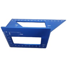 木工T型劃線規 止型規 劃線器 多功能角尺 45度斜角 90度鋁合金加厚, 1個