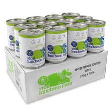 댕냥이라이프 강아지 바이탈 런천미트 간식, 375g, 12개, 양고기