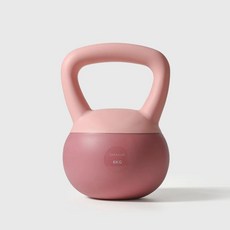 매력상점 캐틀벨 소프트 홈트 케틀벨 커틀벨 웨이트, 1kg, 구륜핑크 6kg 14LB