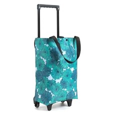 Tiger Pavilion 접이식 트롤리 쇼핑카트, 1개, 블루