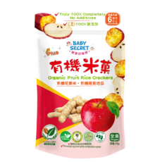 BABY SECRET 有機米菓, 1個, 地瓜蘋果米棒1袋 / 0202, 20g, 地瓜蘋果米棒