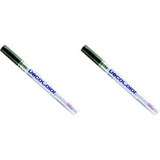 우치다 데코 컬러 불투명 초미세 포인트 페인트 마커: 레드, Black, 1 Count (Pack of 2)