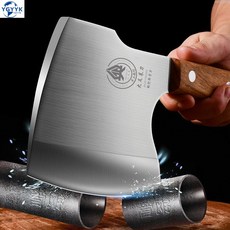 YGYYK 해외직구 중식도 강철 네모 사각 돼지 생선 닭 정육 발골 도축 뼈 칼 업소용, 회색