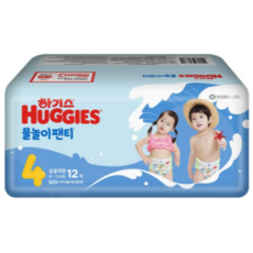 하기스 물놀이 팬티 기저귀 남여공용, 240매, 4단계