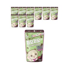 캐츠랑 저요저요 헤어볼관리 고양이 보양간식 캣 길고양이 간식 길냥이 과자, 10개, 150g, 양고기
