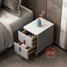 【椿嶼】全實木超窄小戶型床頭櫃20/25/30/35CM簡約臥室夾縫儲物巖闆鬥櫃, 1個
