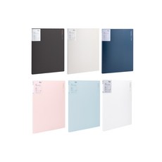 누사인 파스텔 모던 클리어 파일 20p, 1개, 다크그레이