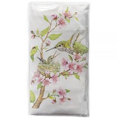 Mary Lake-Thompson 면 밀가루 자루 접시 타월 76.2 x 76.2cm(30 30인치) 벌새 둥지