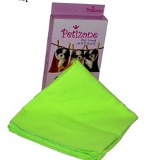 돈스텔 빠른건조 애완용품 극세사 타올 연두색