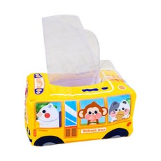 恐龍造型抽拉玩具，寶寶早教益智玩具，手眼協調訓練，柔軟材質安全無毒, 動物巴士, 1套