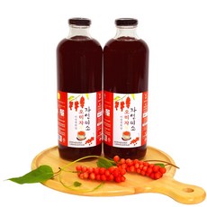 자연미소 오미자청 1L (비정제원당), 1개입, 2개