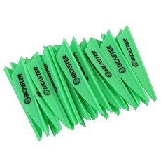 50pcs 1.75 인치 TPU 화살표 깃털 플라스틱 밴 탄소 샤프트에 대 한 Flectchings DIY 양궁 슈팅, 05 Green, 1개