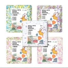 【現貨!獨家配色-77木漿紙棉】倉鼠紙墊 造景紙棉 無塵紙棉 倉鼠棉紙 木漿墊 小動物墊料 木屑 彩色紙棉 倉鼠墊料, 1個, 混彩木漿紙棉試用包30G, 30g