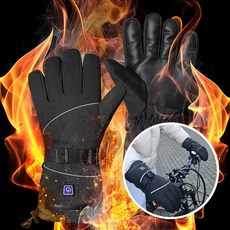 보나쉬 3M소재 온열 충전식 발열장갑 5000mAh M, BHG-A5000, 블랙 M