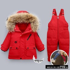 베베몽스토리 주머니사선 다운썰매복