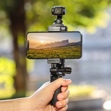 DJI Osmo Pocket 3 前置手機架 手機放大畫面配件, 1個, 前置手機支架+迷你腳架(S60)